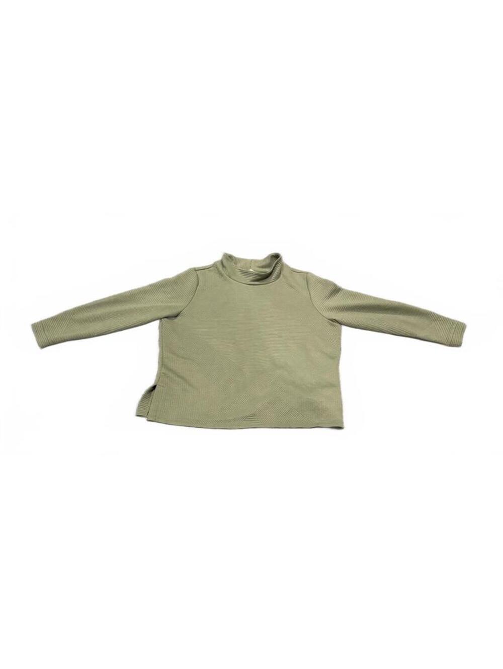 NorthStyle 1X Olive Green Ribbed Long Sleeve Pullover